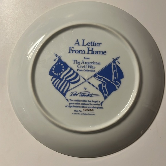 The American Civil War Plate A Letter From Home - Picture 2 of 2